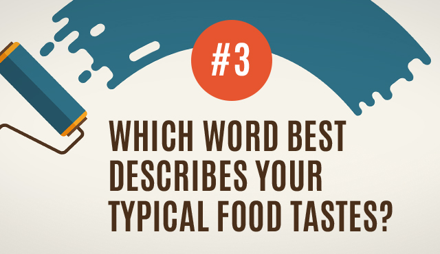 Which Word Best Describes Your Typical Food Tastes?